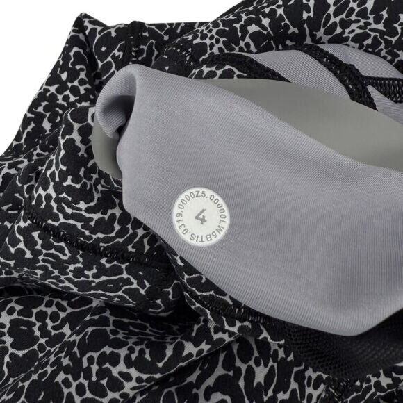 LULULEMON In Movement Tight 25" Everlux Sz 4 Diffuse Starlight Black - Picture 8 of 8